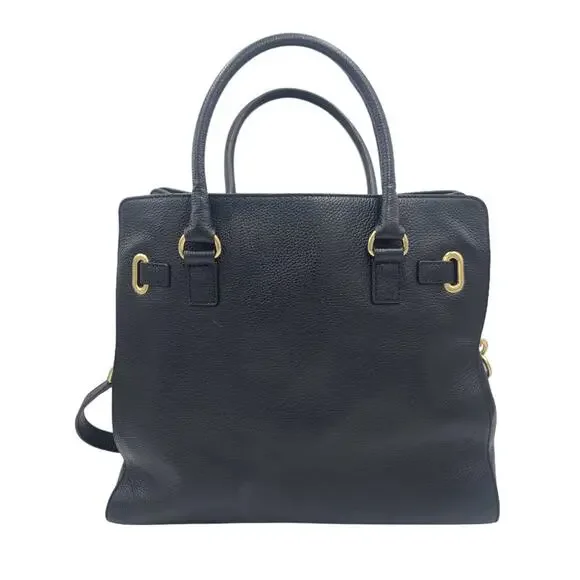 Michael Kors Large Black Pebble Hamilton Tote - Picture 3 of 6